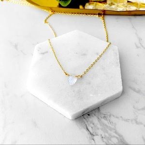 Moonstone Necklace, Crystal Necklace, Fall Necklace